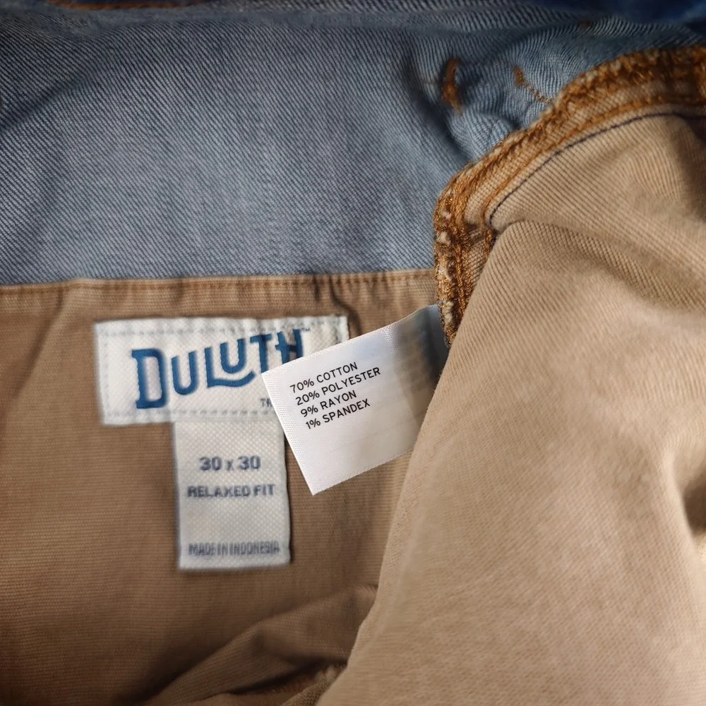 Duluth Ballroom Double Flex Jeans Mens 30x30 Blue Light Wash Denim Stretch‎